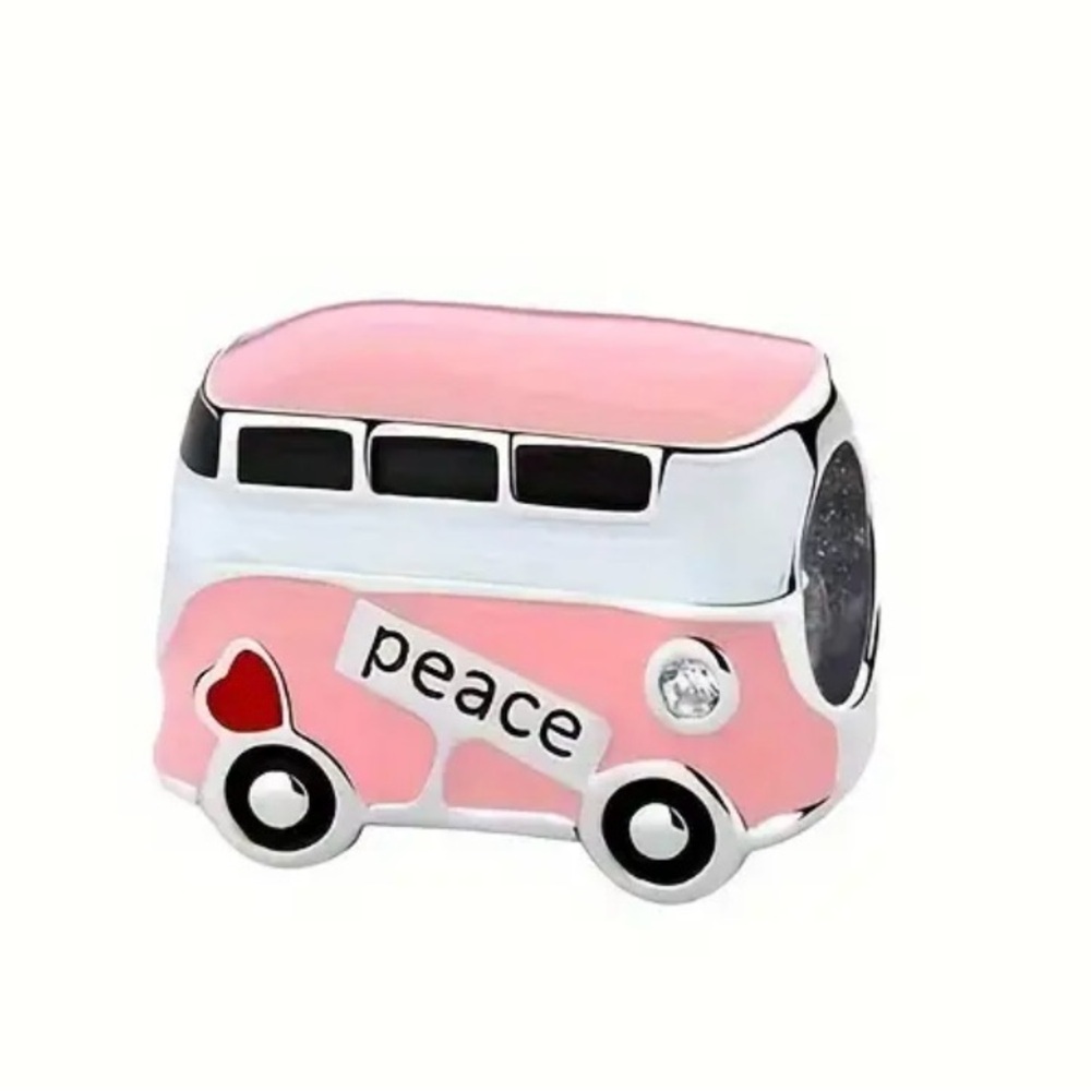 Peace Bus Charm